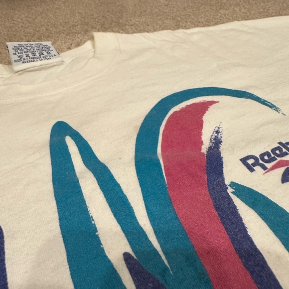 VTG 90s Reebok Tee Shirt L Streetwear Running Cotton Athletic Women’s Retro - Picture 3 of 8